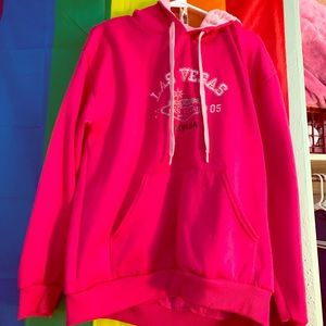 LAS VEGAS🏝 super cute hot pink hoodie